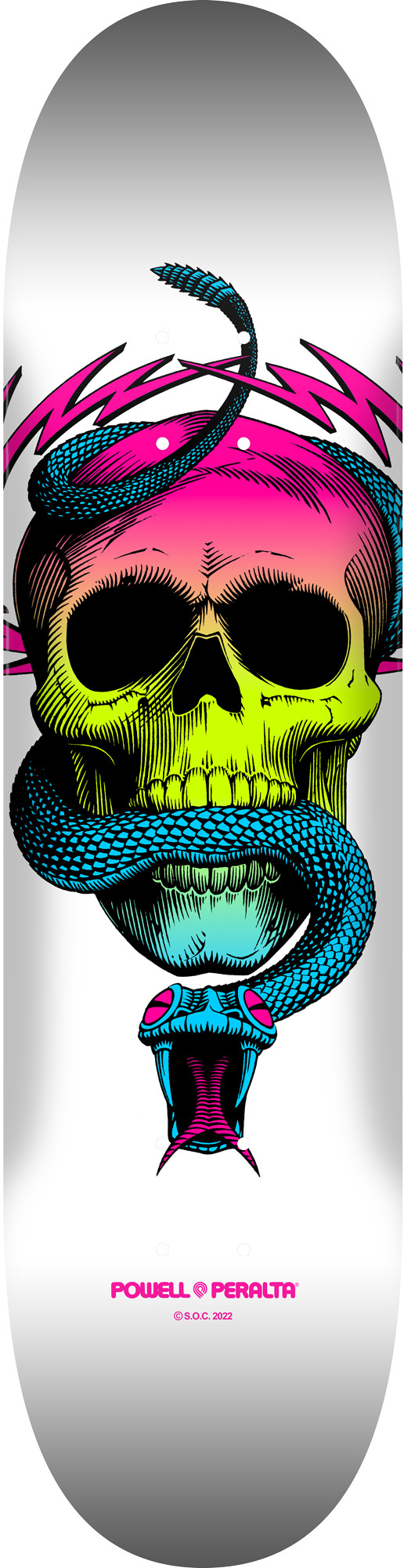 Powell Peralta McGill Skull & Snake Skateboard Lime Fade / White