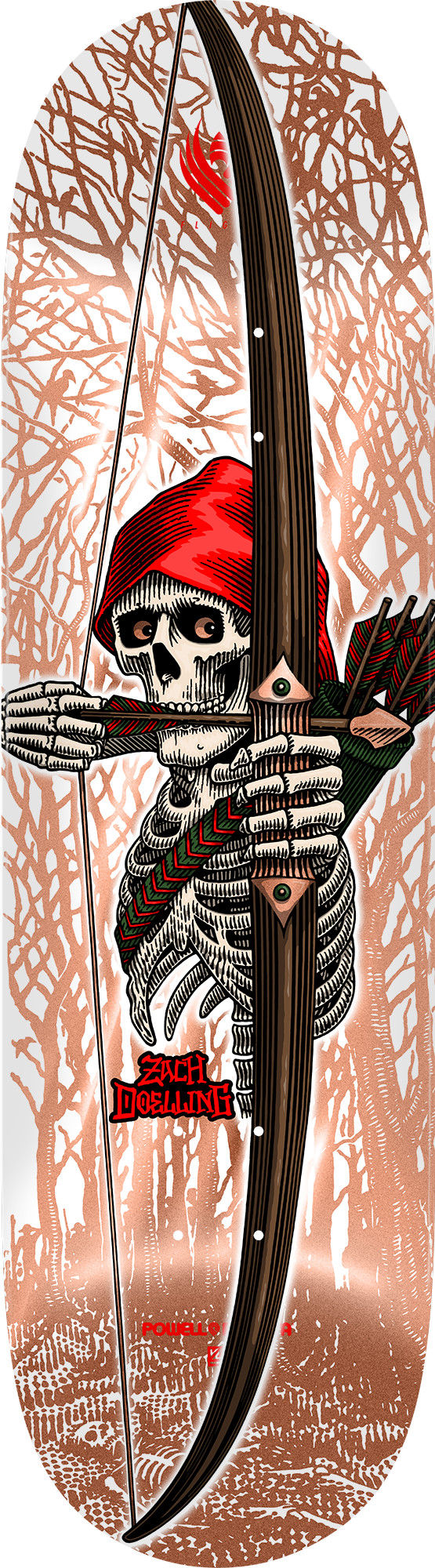 Powell Peralta Pro Zach Doelling Archer FLIGHT® Skateboard Deck