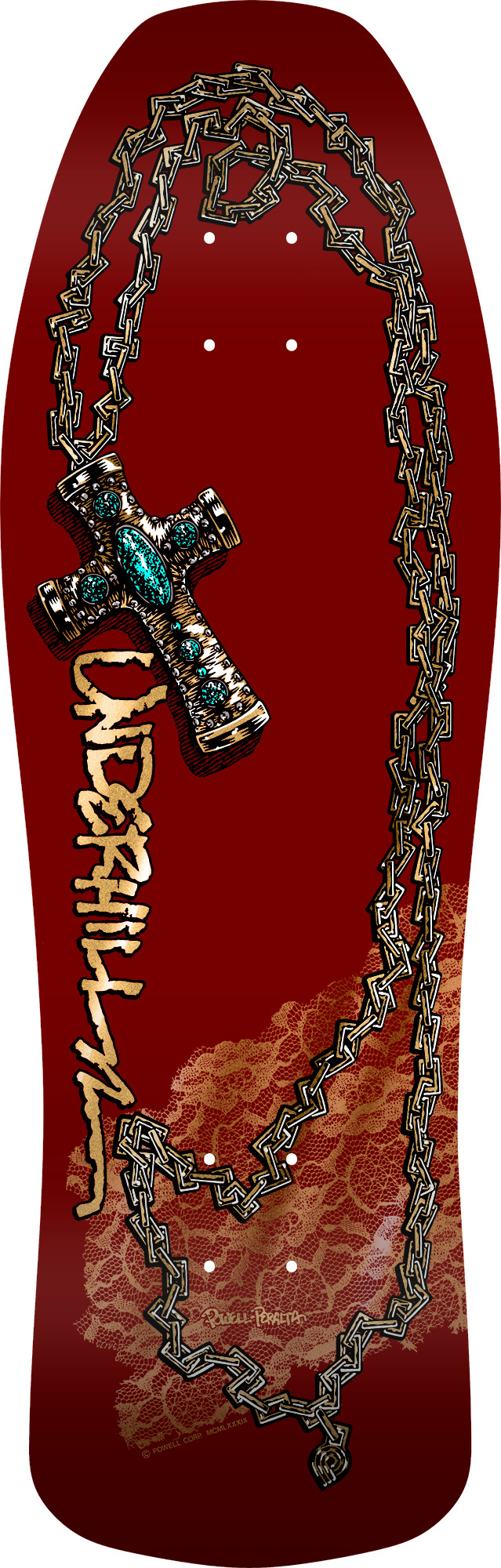 Powell Peralta Ray Underhill Cross Reissue Skateboard Deck