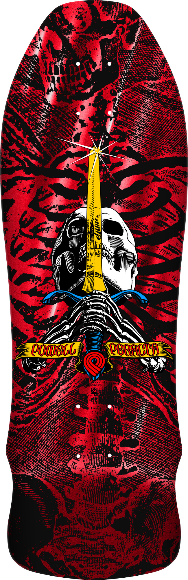 Powell Peralta Geegah Skull & Sword Reissue Red Foil Skateboard