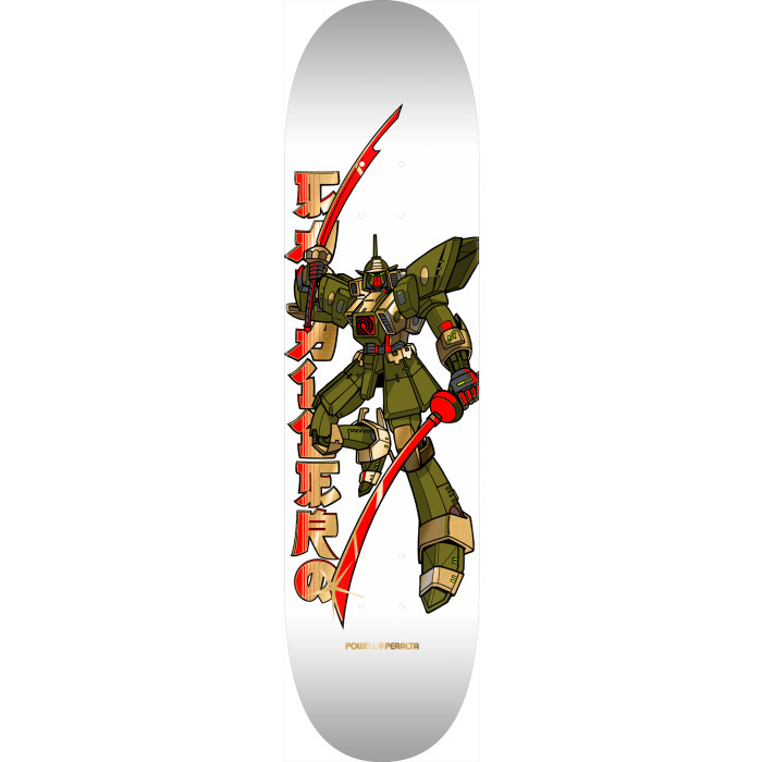 Powell Peralta Steve Caballero Gundam Skateboard Deck White / Gold