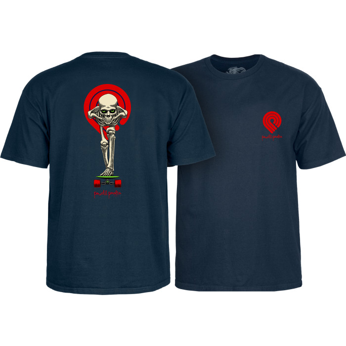 Powell Peralta Tucking Skeleton T-shirt Navy - Skate One