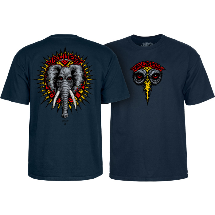 Powell Peralta Mike Vallely Elephant T-shirt Navy - Skate One