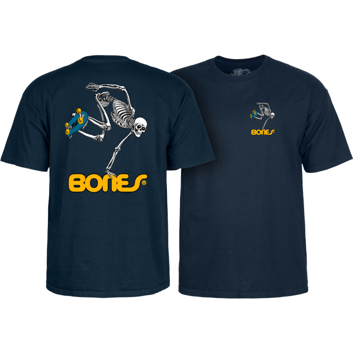 Powell Peralta Skateboarding Skeleton YOUTH T-shirt - Navy - Skate One