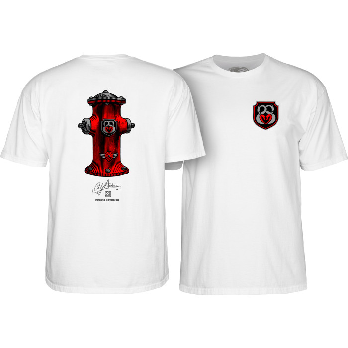 Powell Peralta Andy Anderson Hydrant T-Shirt White - Skate One
