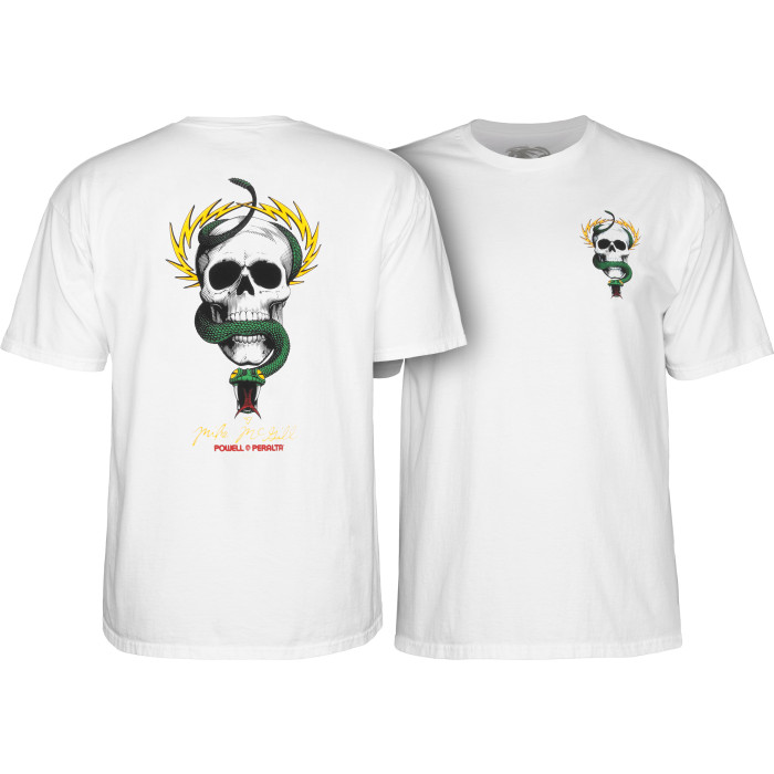 Powell Peralta Mike McGill Skull & Snake T-shirt - White - Skate One