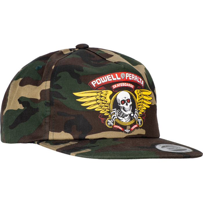Powell Peralta Winged Ripper Snap Back Cap - Camo - Skate One