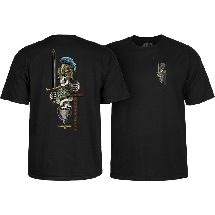 Powell Peralta Dan Corrigan Chess Skulls T-Shirt Black - Skate One