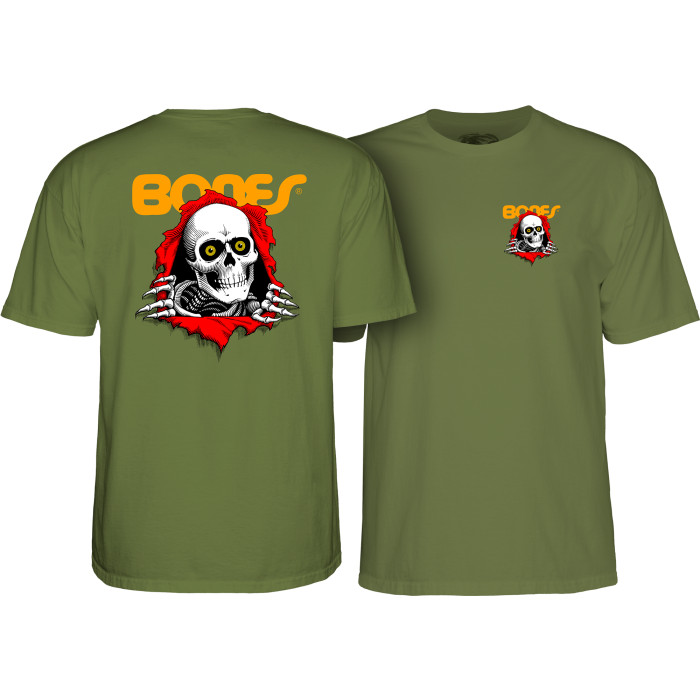Powell Peralta Ripper Youth T-shirt Military Green - Skate One