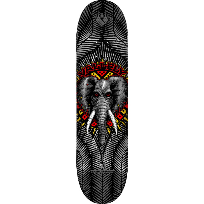 Powell Peralta FLIGHT Mike Vallely Elephant Silver Foil Skateboard