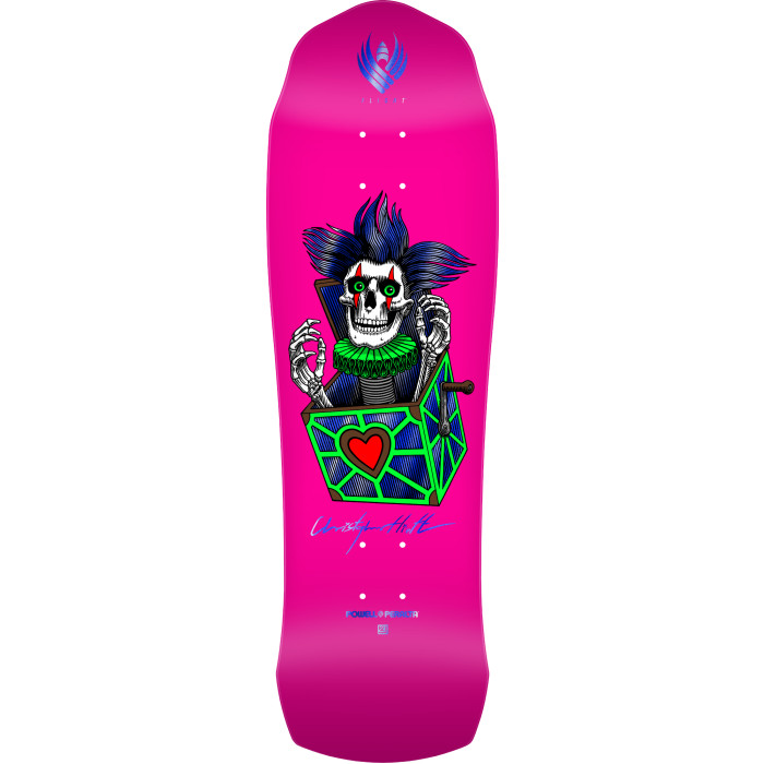 スケートボード Powell Peralta Chris Hiett Skull FLIGHT Powell Peralta Pro Chris Hiett Skull FLIGHT Skateboard Deck - 9.5
