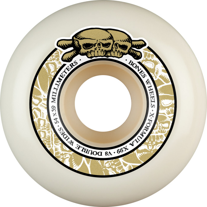 ウィール BONES X-FORMULA 99A 54mm STANDARD BONES WHEELS X-Formula Skateboard Wheels Double Wides V8 54mm X99