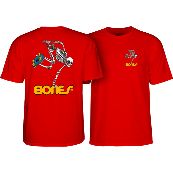 Powell Peralta Skateboarding Skeleton YOUTH T-shirt - Red - Skate One