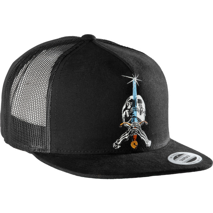 Powell Peralta Skull And Sword Trucker Cap - Black - Skate One