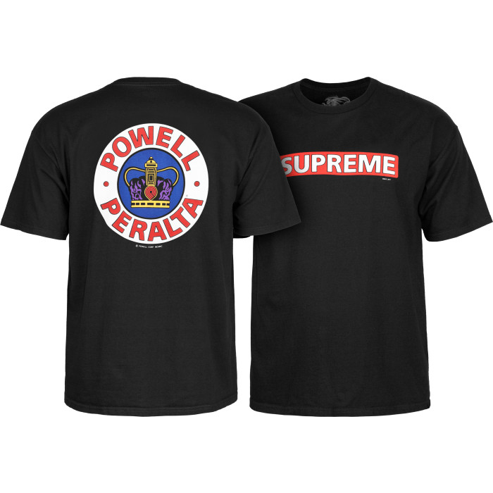 Powell Peralta Supreme T-shirt - Black - Skate One