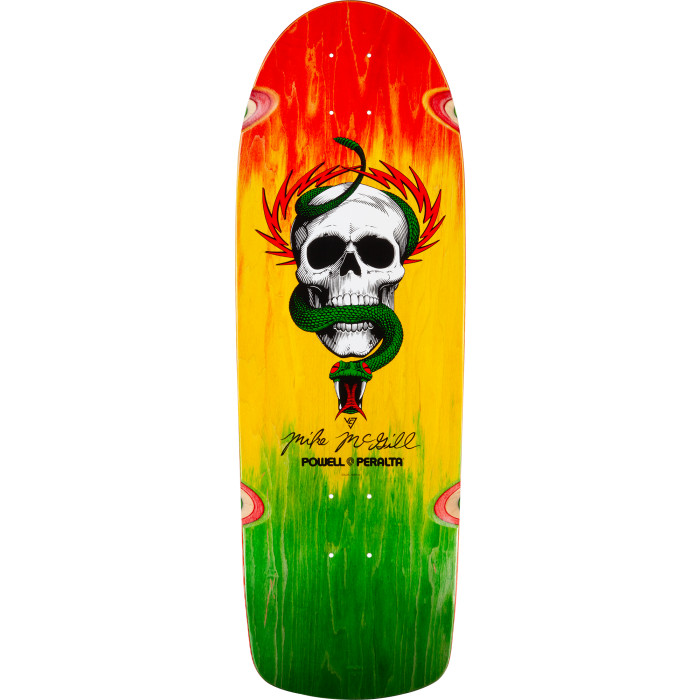 Powell Peralta Mike McGill Skull & Snake Skateboard Deck Rasta
