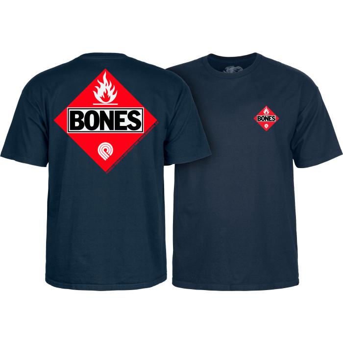 Powell Peralta Flamable Navy T-shirt - Skate One