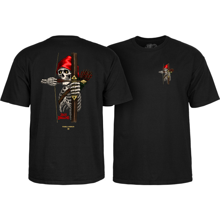 Powell Peralta Zach Doelling Archer T-Shirt Black - Skate One