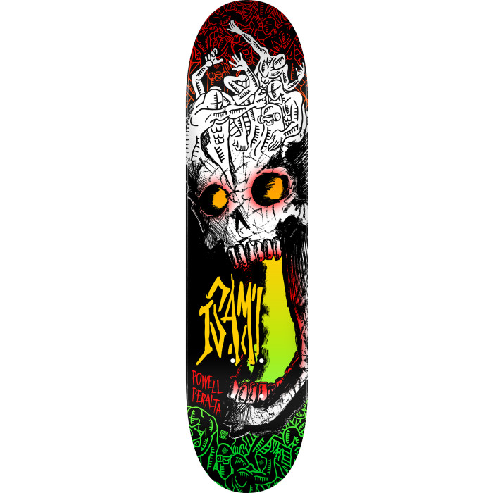Powell Peralta Isamu Yamamoto Skull Skateboard Deck - Shape 242
