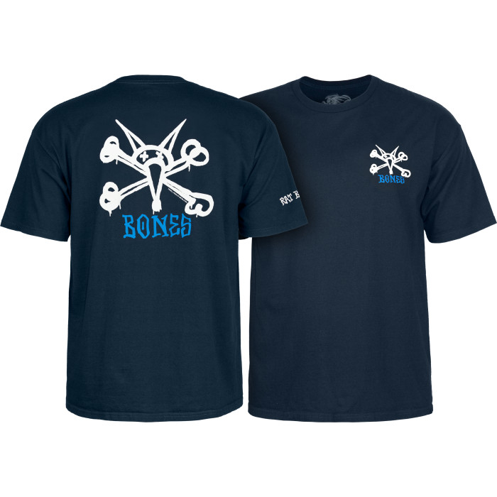 Powell Peralta Rat Bones T-shirt - Navy - Skate One
