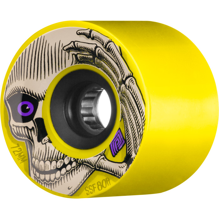 Powell Peralta Pro Kevin Reimer Downhill Skateboard Wheels Yellow