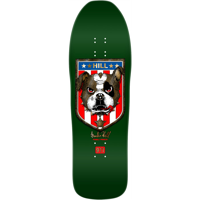 Powell Peralta Frankie Hill Bulldog Reissue Skateboard Deck Green