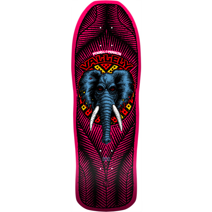 Powell Peralta Mike Vallely Elephant Reissue Skateboard Deck Pink