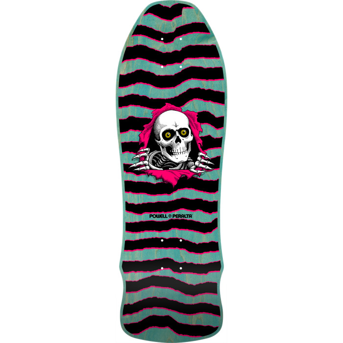 POWELL - スケートボード　POWELL PERALTA  GEEGAH RIPPER 新品 Powell Peralta GeeGah Ripper Reissue Skateboard Deck Lt. Blue/Pink