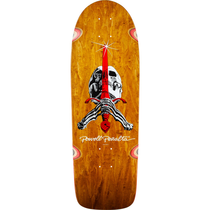 Powell Peralta OG Skull & Sword Reissue Skateboard Deck Honey