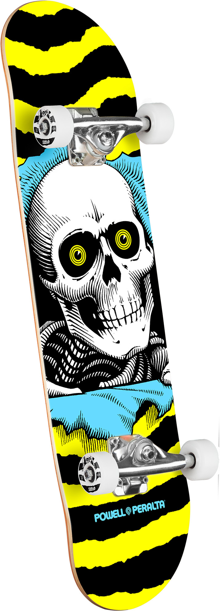 POWELL PERALTA スケボーコンプリート7インチ Powell Peralta Ripper Birch Complete Skateboard Yellow/Blue - 7 x