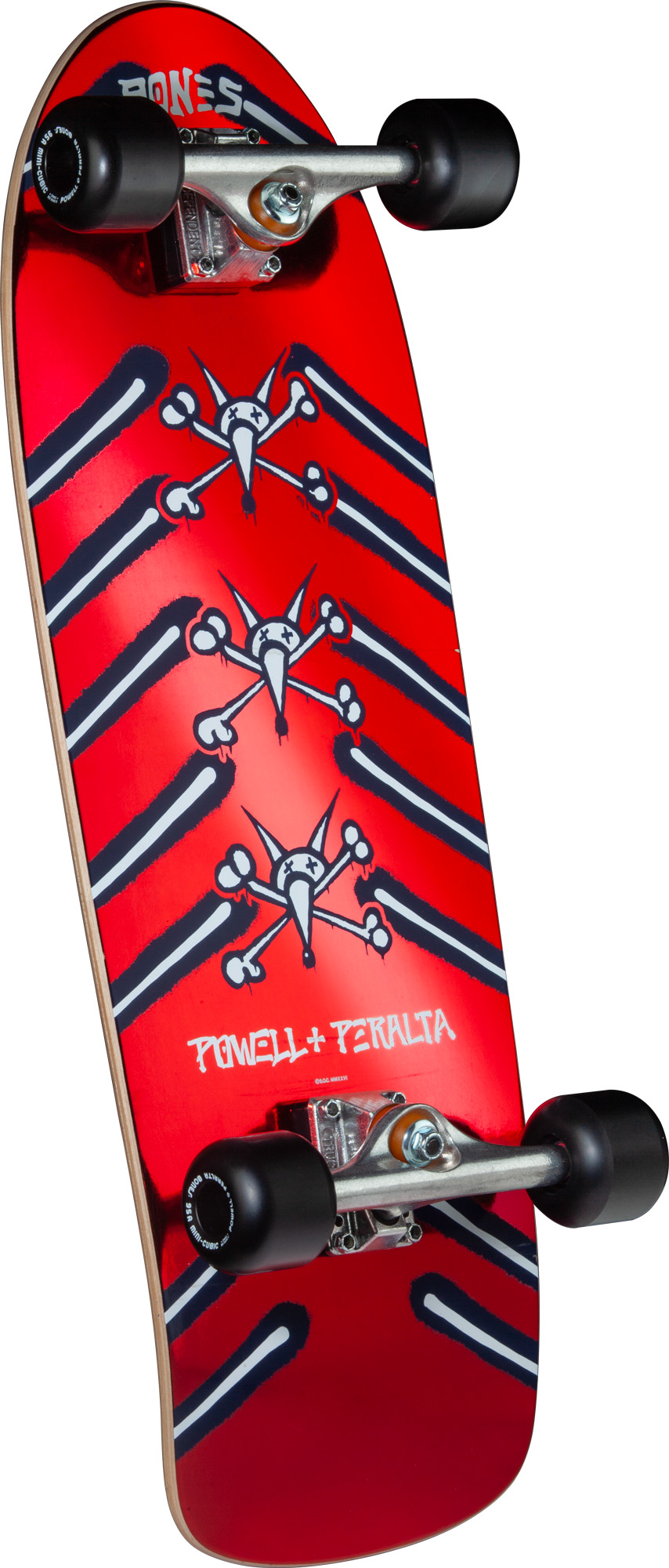 Powell Peralta OG Rat Bones Skateboard Assembly - Red Foil 10.0