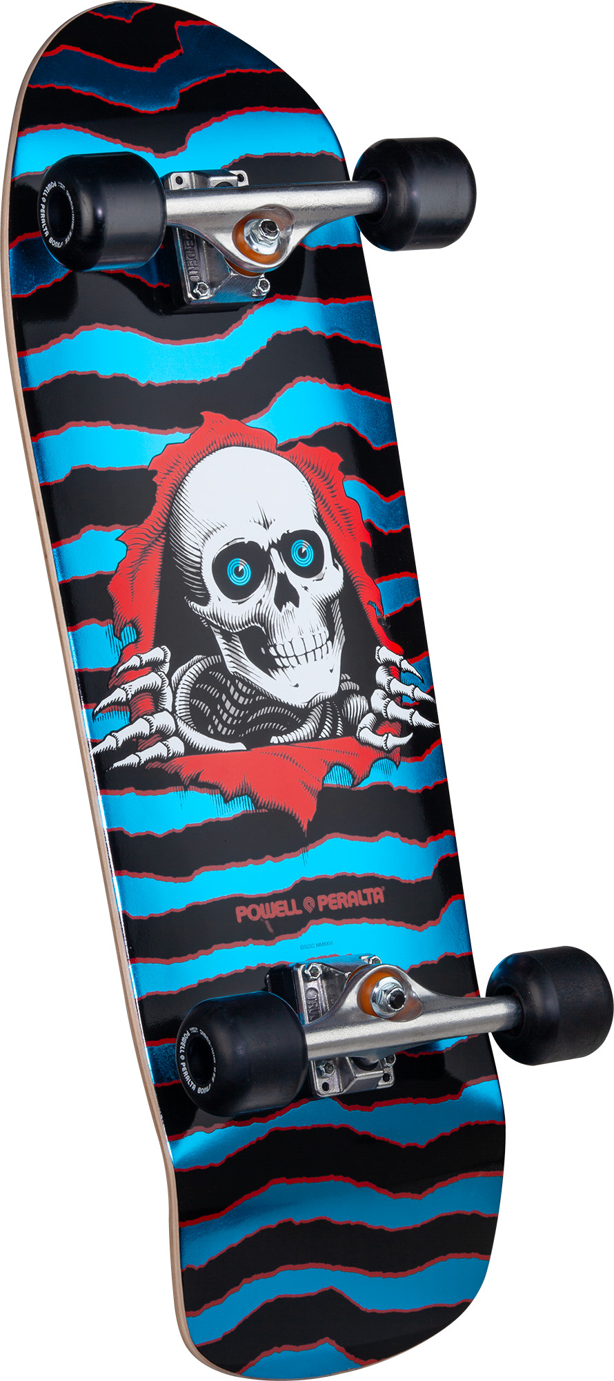 Powell Peralta Old School Ripper Complete Skateboard Red/Blue Foil
