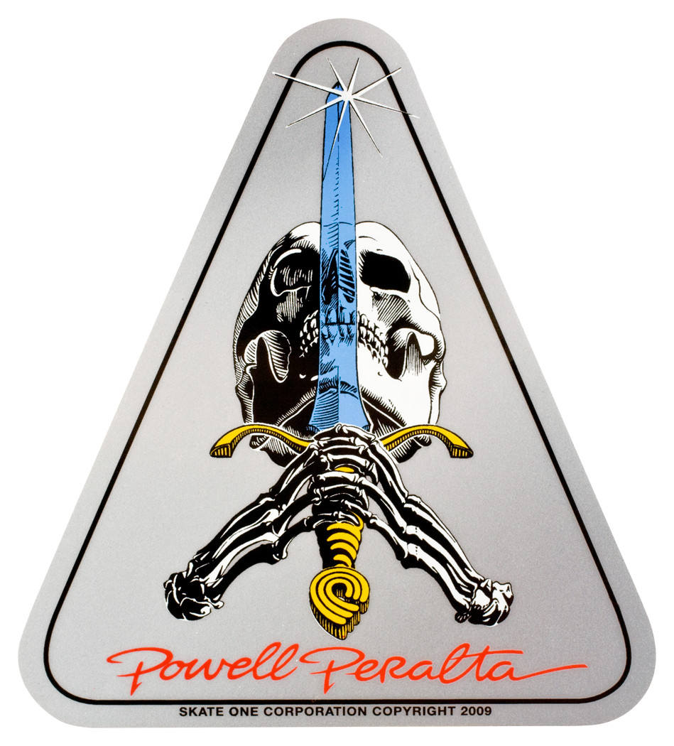 Powell Peralta Skull & Sword Sticker (Single) - Skate One