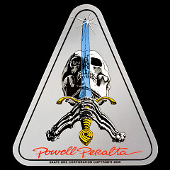 Powell Peralta Skull & Sword Sticker (Single)