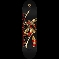 Powell Peralta Steve Caballero Gundam FLIGHT Skateboard Deck Black / Gold Foil - Shape 244 - 8.5 x 32.08