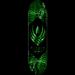 Powell Peralta Skeleton Green Foil FLIGHT BLEM Skateboard Deck - 8.5" K26