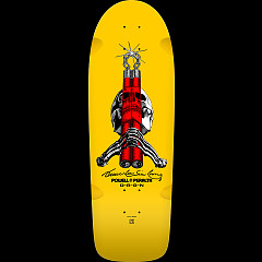 Powell Peralta Skull & Nunchucks Bruce Lee Collab Skateboard Deck Yellow - 10 x 30