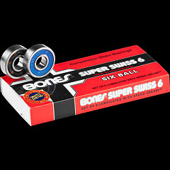 Bones&reg; Super Swiss 6 Skateboard Bearings 8 pack