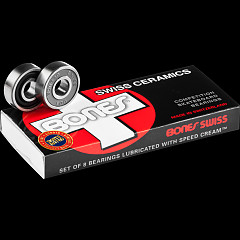 Bones&reg; Swiss Ceramic Skateboard Bearings 8 pack