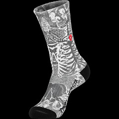 Powell Peralta SAS Skeleton Poly Blend Socks Charcoal